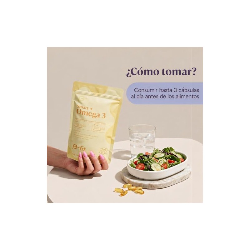 B-FIT Omega 3 1800 mg Ácidos Grasos - 1080 EPA