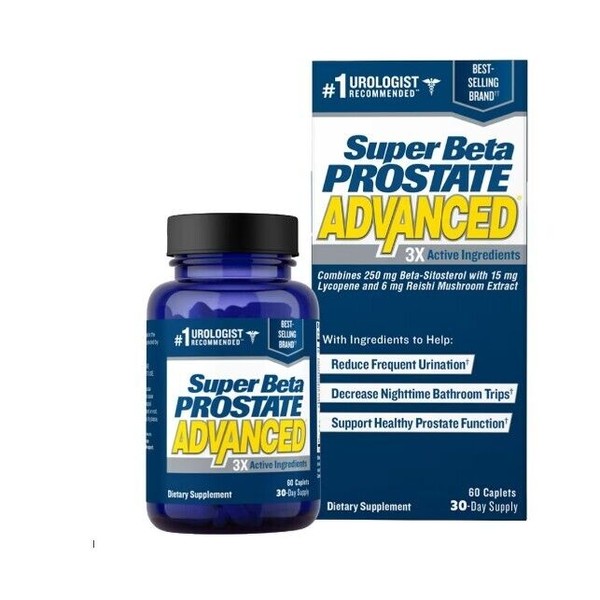 New Vitality Super Beta Prostate Advanced, 60 Caplets, 30 Day