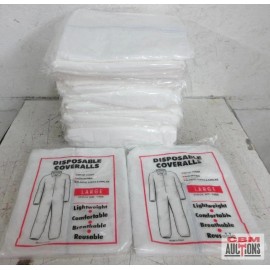 AES X-LG Disposable Coveralls Protective Cleaning Spraying Painting Hazmat Suit