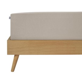 Schiesser Elli fitted sheet made of 97% cotton and 3% elastane for high mattresses and box spring beds, colour: light grey, size: 100 cm x 200 cm, since item is colour grey