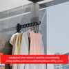 JOOM Laundry Drying Rack Wall Mounted Clothes Drying Rack Clothes