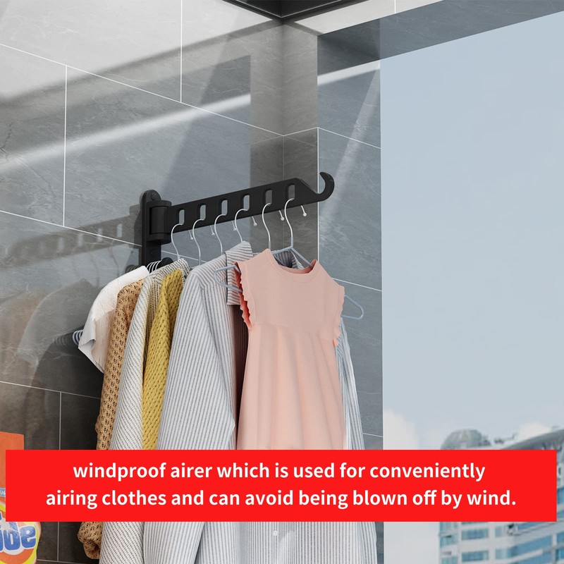 JOOM Laundry Drying Rack Wall Mounted Clothes Drying Rack Clothes