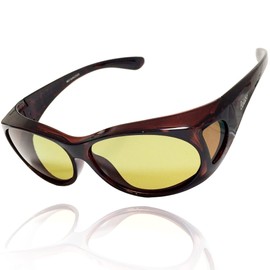 Adventure Oh TSC20 Over Glasses, Women's Sunglasses, Polarized Sunglasses, Over Glasses, Polarized Glasses, UV Protection, Sabae City, Hay Fever, Protection Glass, Pollen, Night driving compatible,