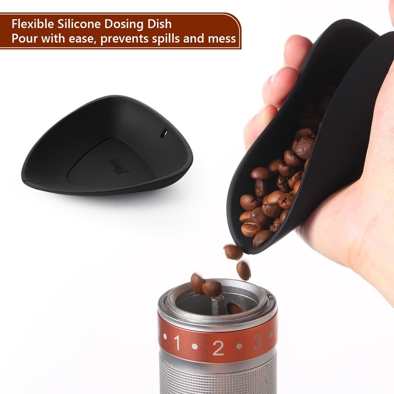 Bincoo Flexible Silicone Coffee Dosing Cup - No-Spill Bean Pouring