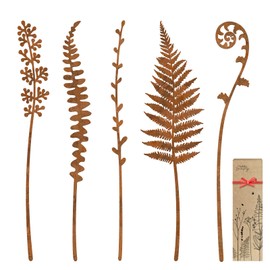 OUUJUOZ Metal Flowers for Outside,Garden Stakes Decorative,Flower Bed Decor Plant Stakes,Garden Statues Outdoor Clearance,Metal Yard Art Outdoor,Plant Decorations for Pots