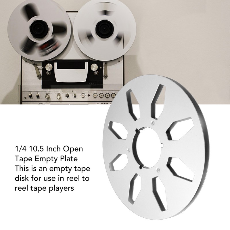 1/4 10.5 Inch Empty Tape Reel Professional 8 Holes Wind