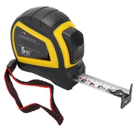 Cinta Métrica de 16,4 Pies y 5 M, Cinta Métrica Retráctil AutoLock, Regla de Doble Cara con Escala Métrica en Pulgadas, Lectura Fácil con Carcasa
