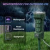 K KASONIC - 24 Hour Outdoor Stake Timer, 6 Outlets