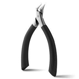 FVION Toenail Clippers for Ingrown Toenail, Straight Blade Podiatrist Nail Clippers for Thick Nails, Ergonomic Finger Nail Clippers for Adults, Seniors, Men and Women (Black)