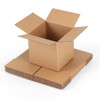 ZBEIVAN Shipping Boxes Mailers 4x4x4 inches Corrugated Cardboard Small Packing
