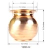 ASHIRWAD Pure Copper Lota for Pooja Hindu Prayer Kalash Arti