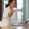 EVER VESSEL Glass Multi Tea Infuser Bottle 14oz - Double