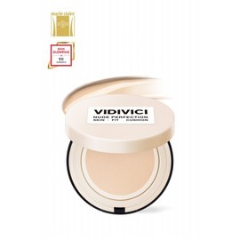 Vidivici Nude Perfection Skin Fit Cushion Full Size SPF 50+ PA++++ - 21NW Natural / 비디비치 누드 퍼펙션 스킨 핏 쿠션 본품 SPF 50+ PA++++ - 21NW 내추럴