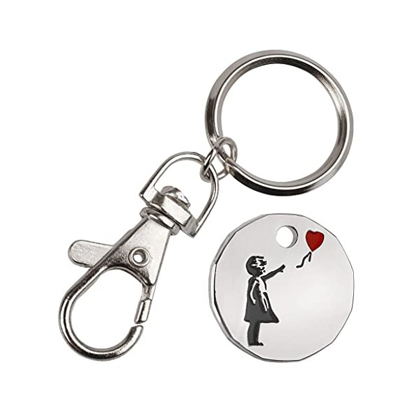 Harts 1 unit New Shape Â£1 coin Trolley Tokens Keyrings