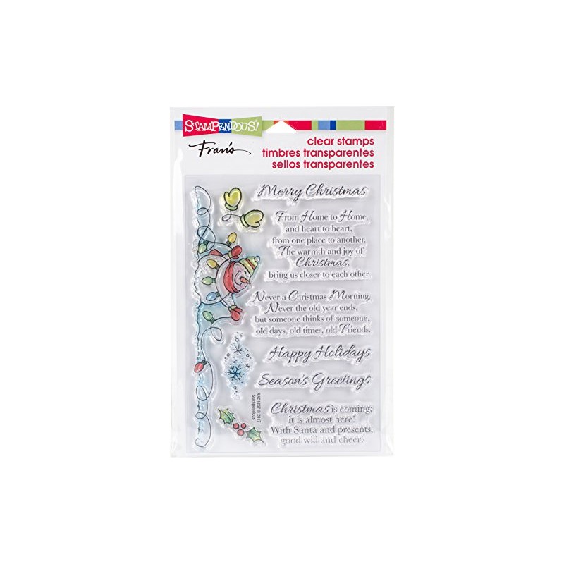 Stampendous Snowman Wishes Clear Stamp Set