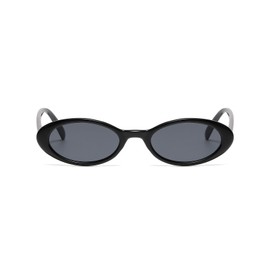 YAMEIZE Retro Small Oval Sunglasses for - Women Men Classic Oval Glasses Vintage Shades Outdoor