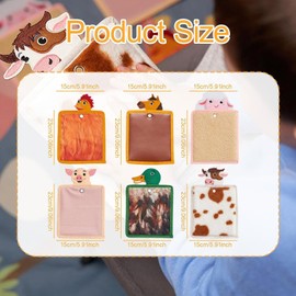 Dickly 6-piece Sensory Mats, Textured Sensory Tiles, Cute Early Education Toys, Tactile Wall Panels