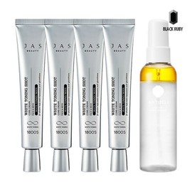 Jas White Toning Shot Spot Cream 40ml x4 + Ceramic Mist Serum 100ml / 쟈스 화이트 토닝샷 기미크림 40ml x4 + 세라믹 미스트 세럼 100ml