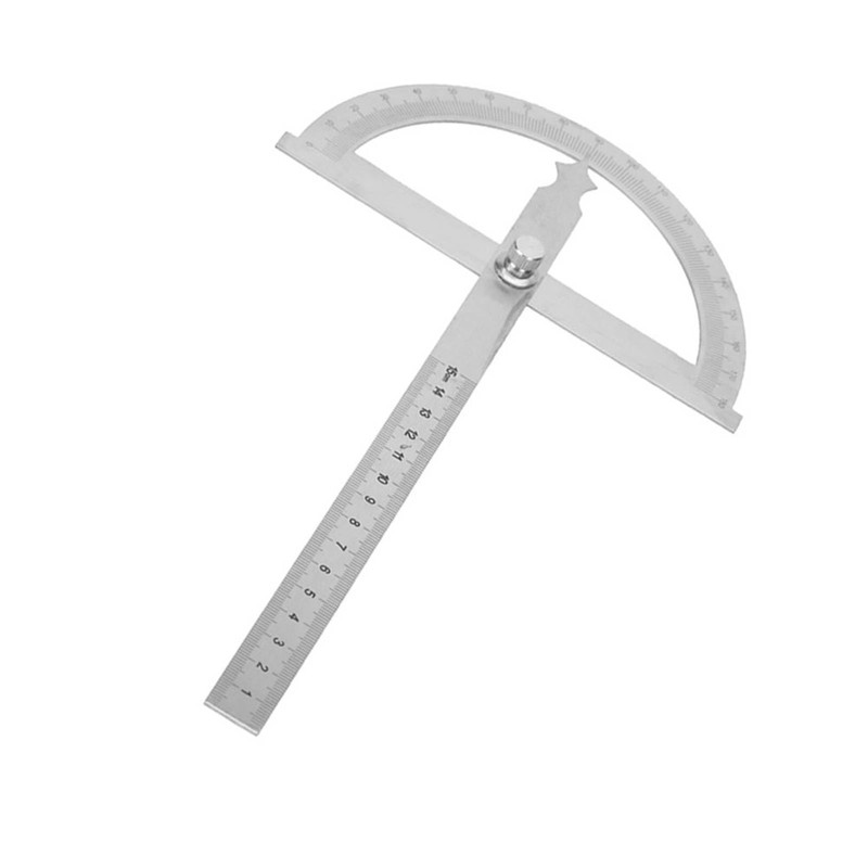 0-180 Degree Stainless Steel Protractor Goniometer Angle Finder Gauge with