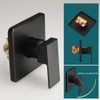 Heable Matte Black Shower Faucet Set, Single Function Shower Trim