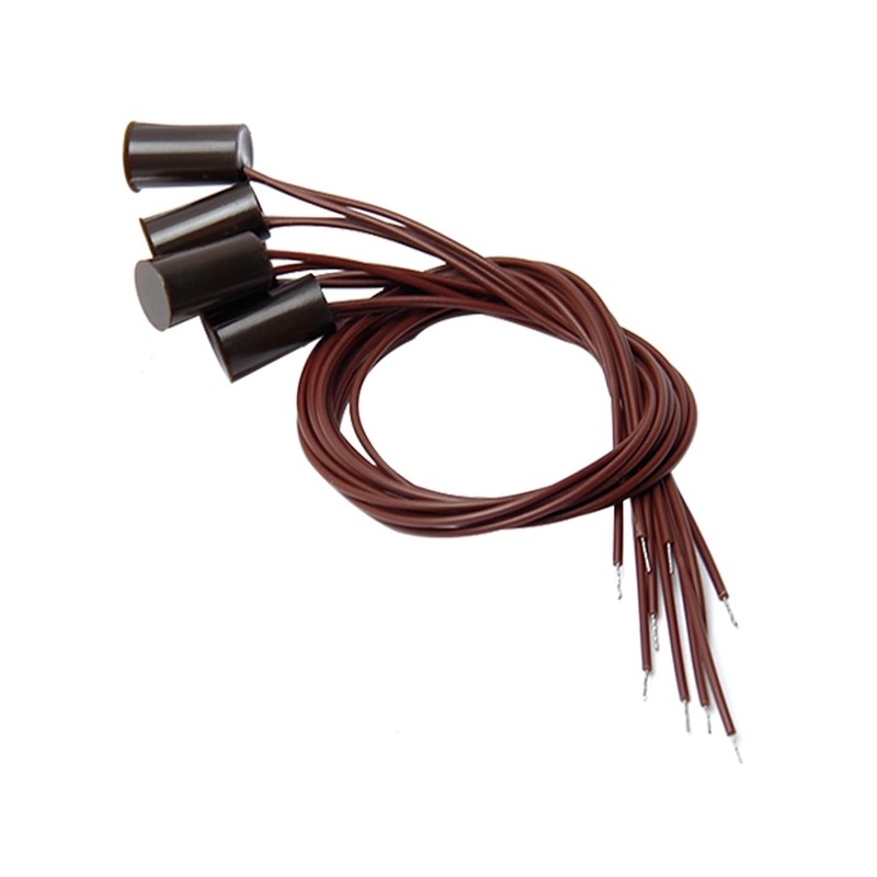 Fielect 5pcs N.C. Recessed Wired Security Window Door Contact Sensor