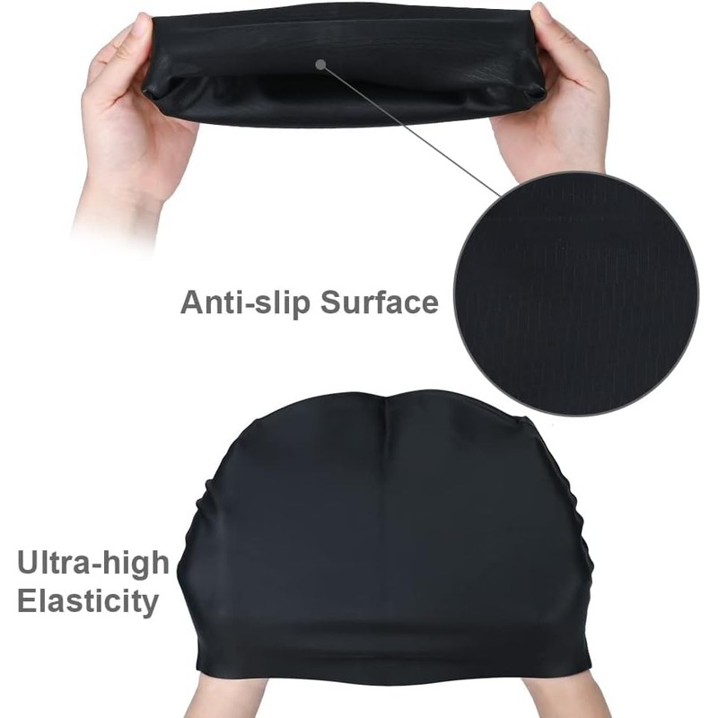 1Pcs Swim Cap, Swimming Cap Man Women, Pure Color Nylon