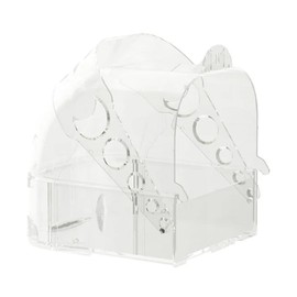 AIMALL Parrot Bathers Multi-Purpose Birdcage Supplies - Large Bath Room, Sleeping Nest, Feeding Box for Tiger Skin Birds (6.10 x 5.11 x 6.02 inches)