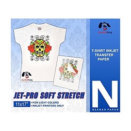 JET-PROSS JETPRO SOFSTRETCH HEAT TRANSFER PAPER 11 x 17" CUSTOM PACK 50 SHEETS
