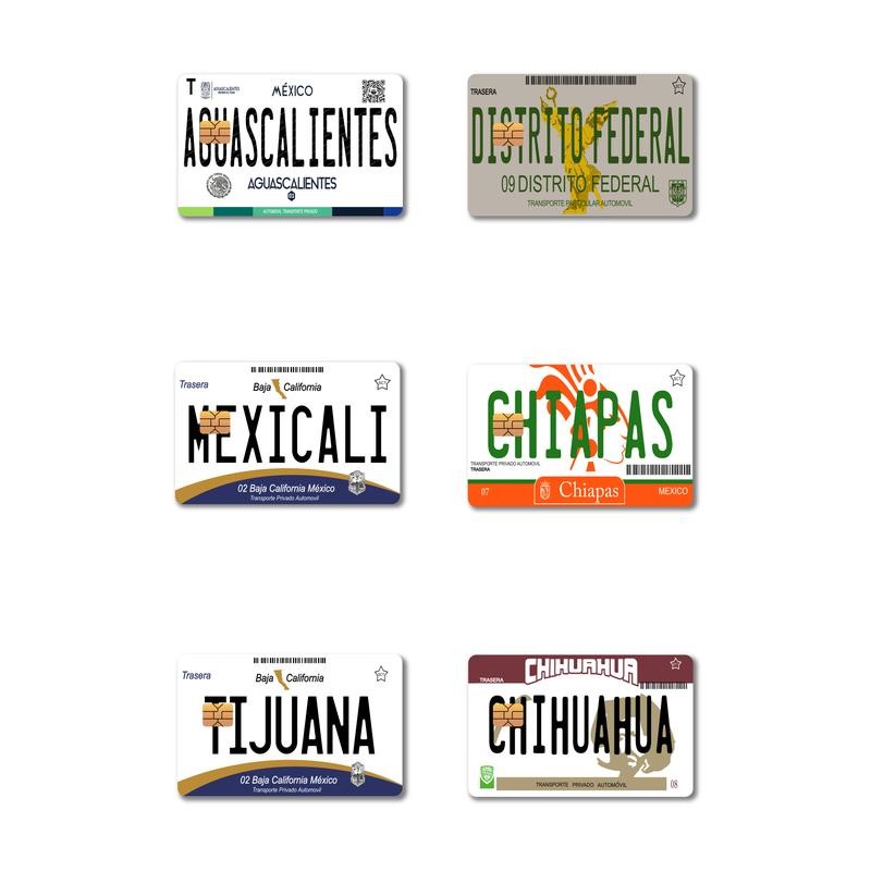Card Skin - Mexico Placas (Mexican License Plate) Card Stickers