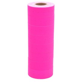 Fluorescent Pink Labels to fit Motex® MX5500 Price Guns 16 Pack (Free Ink roll Included)