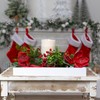 AuldHome Design Rustic Wood Serving Tray (White); Wooden Farmhouse Shiplap