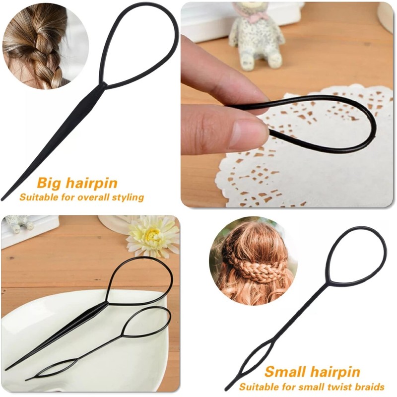 Set of 2 Hair Twister Bun or Topsytail Styling in