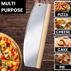 Pizza Rocker Cutter - Stainless Steel for Effortless Pizza Slicing | Easy, Clean Cuts Every Time