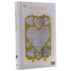 NKJV, Sequin Sparkle and Change Bible, Silver/Gold, Hardcover: New King James Version