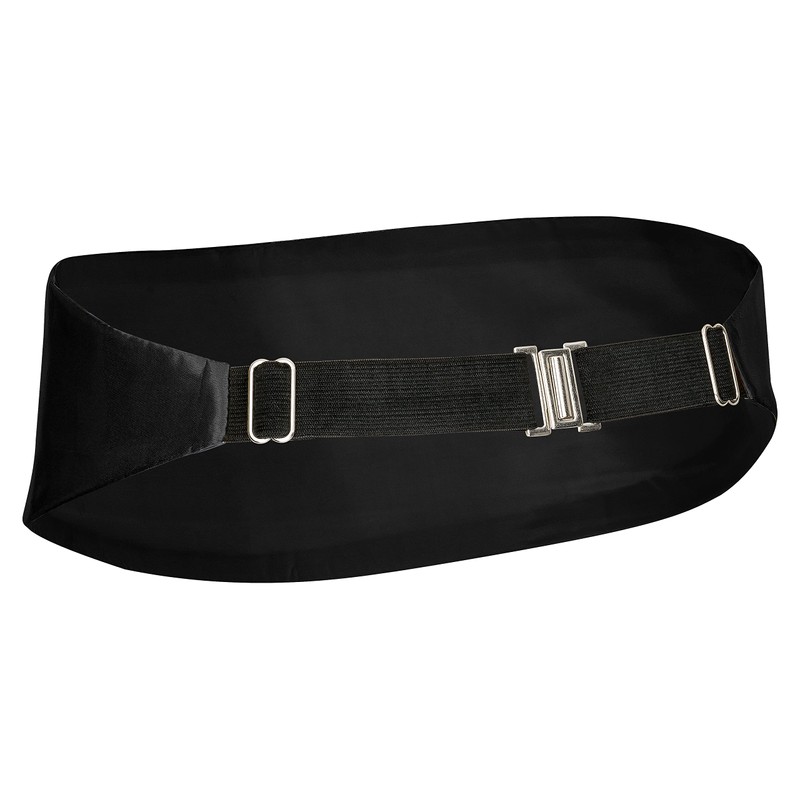 BomGuard Men's Cummerbund with Bow Tie and Pocket Square for