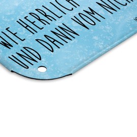 Mr. & Mrs. Panda DIN A6 Tin Sign Penguin Book Gift Metal Sign Wall Decoration Reading Penguins Wall Sign