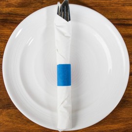 Perfect Stix Napkin Band, 1.5" x 4.5", Reflex Blue (Pack of 500)