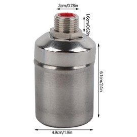 Stainless Steel Float Ball Valve, Water Tank Valve, 1/2 Inch, Automatic Water Level Control Valve, Water Float Valve, G1/2 Inch Float Valve for Water Tank