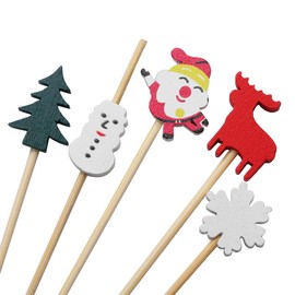 Christmas Cocktail Picks for Appetizers, Toothpicks for Appetizers, 100PCS Cocktail Toothpicks for Christmas Party Decoration, Appetizer Skewers for Charcuterie Cups Board