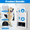 Qeelko Aluminum Pet Door with Panels,Durable Dog Door with Automatic