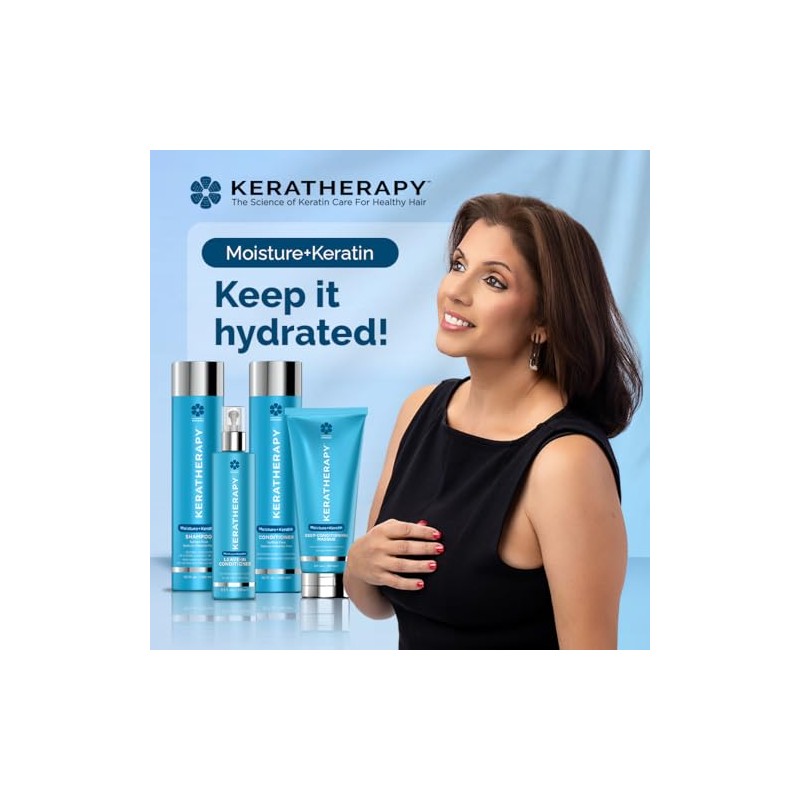 KERATHERAPY Moisture Shampoo, 10.1 Fluid Ounce