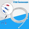 PT100 Thermocouple 3 Wire Temperature Sensor Probe 500cm Wire High