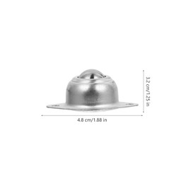 TEHAUX 20pcs Roller Ball Transfer Bearings Universal Rotation Caster Smooth& Silent Moving Roller Bearing Steel Round Ball Transfer Unit for Transmission