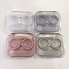 Howinn 4 Pack Flip Top Clear Contact Lens Case Travel