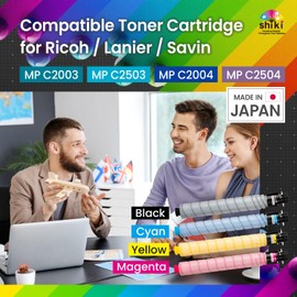 Shiki Compatible Toner Cartridge Replacement for Ricoh Lanier Savin MP C2003 C2503 C2004 C2504 841920 (Magenta, 9500 Pages)