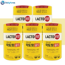 Chong Kun Dang Health Lactopit Gold 2g / 종근당건강 락토핏 골드 2g x 50포 5통 생유산균 아연 프로바이오틱스 온가족 장건강 D