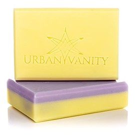 Urban Vanity Hand & Body Soap Bar Vegan Friendly Palm Oil Free Cruelty Free Made In UK 100g (Lemon Lavender)