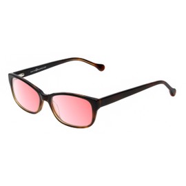 Calabria Primrose Pink Tint FL-41 Reading Glasses +0.00 Black/Tort Fade Women Blue Light Sensitivity Migraine FL41 Readers