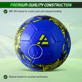 Vizari Toledo Soccer Ball for Outdoor Training and Fun Play | Two-Tone Football Soccer Ball in Sizes 3 4 and 5 for All Skill Levels and Ages | Best Soccer Ball for Kids Boys Girls Youth and Adults