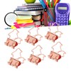 100Pcs Binder Clips Hollow Penguin Shape Sturdy Metal Small Binder